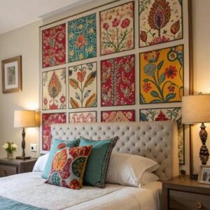 Artisan Floral Harmony Mosaic Panel Set