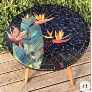 Nature Inspired Bird Mosaic Design