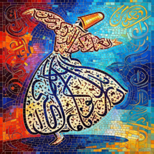 Islamic Calligraphy Dervish Wall Art