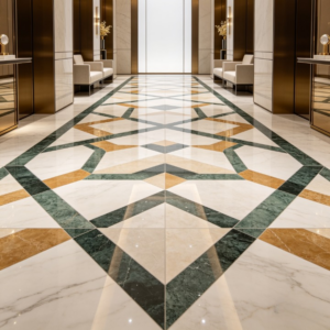 Modern Marble Corridor Décor