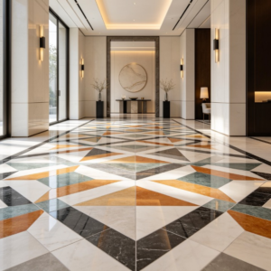 Designer Marble Hallway Aesthetic
