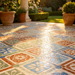 Outdoor Artisan Patterned Mosaic Flooring
