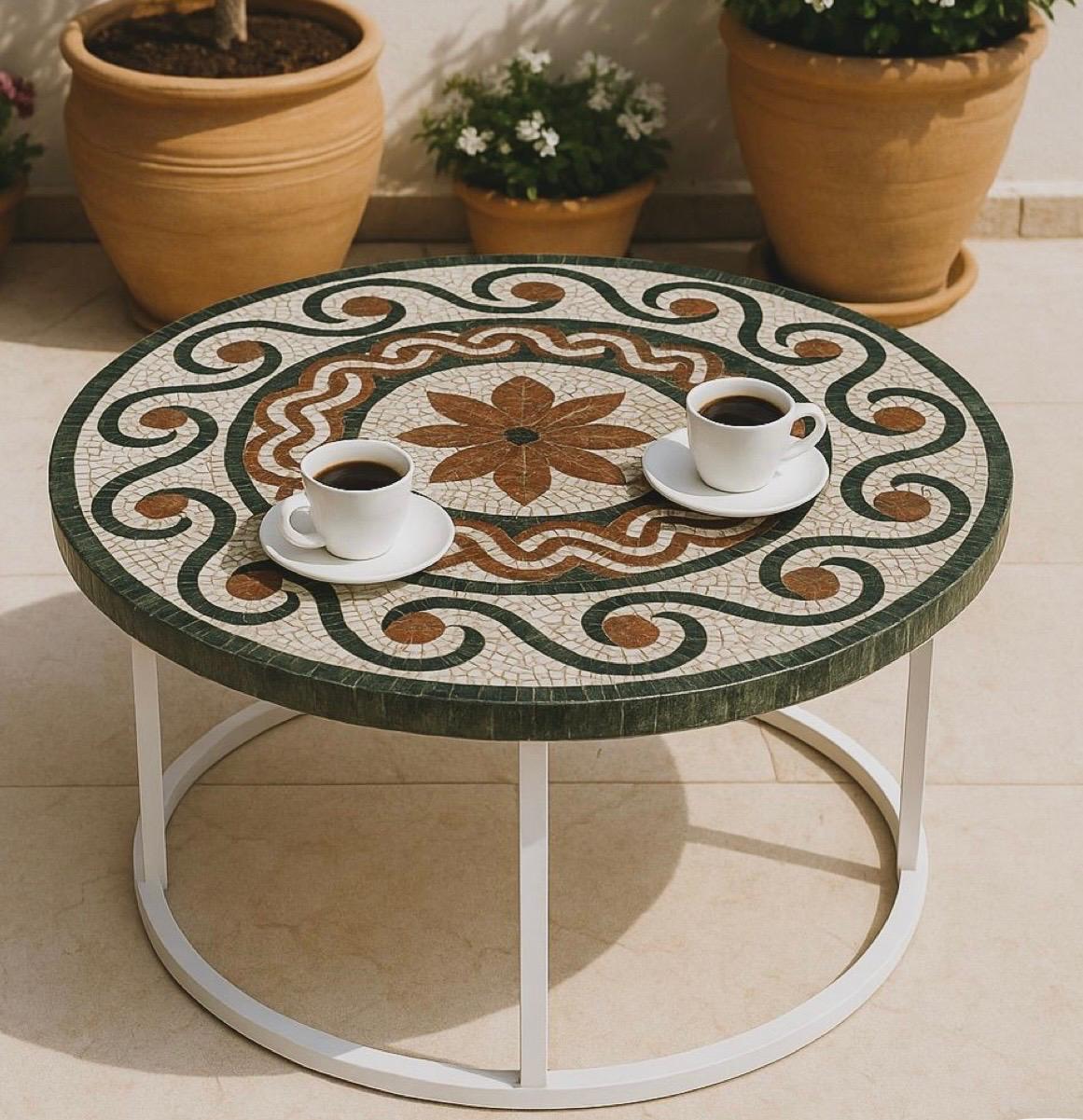 Mosaic Table Top Small Tea Outer